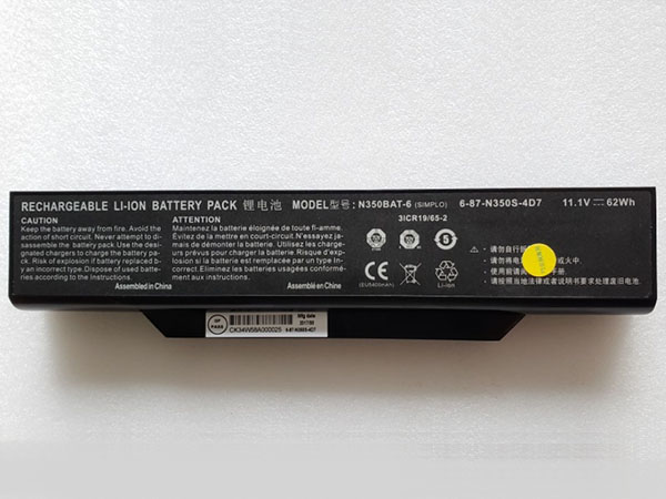 Clevo N350BAT-6 laptop batterien